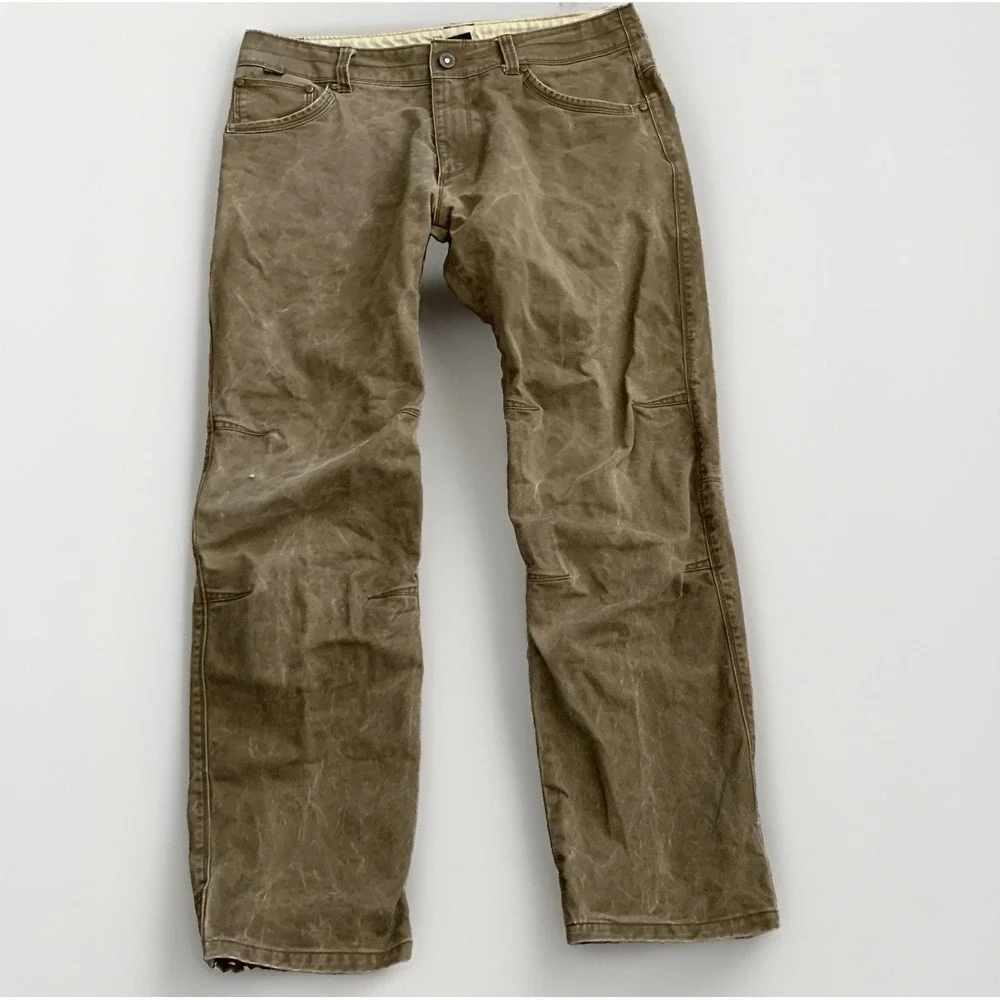 Kuhl Rydr Pants Brown Canvas Style 5016 34 X 32 Actual 31